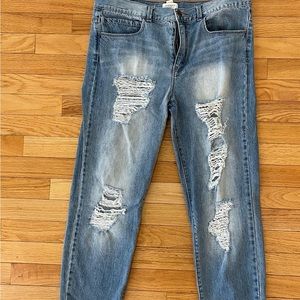 Forever 21 ripped jeans. Size 30.